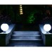LIRONGXILY Pfostenleuchte pfostenlichter für den Außenbereich Solar-Pfosten-Kappen-Licht-runder Kugel-Edelstahl Im Freien Wasserdichten LED-Spalte-Kopf-Licht for Garten Villa Pillar Garten - BJUBS45W