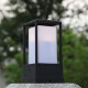 SixYi Moderne minimalistische IP65 wasserdichte Gartensäulenleuchte für den Außenbereich Moderne einfache Schwarze Metallaluminiumacryllaternen-Pfostenlicht-Eingangshof-Park-dekorative Säulen-Lampe - BYDFOJDJ