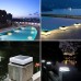 Solarleuchten für den Außenbereich für Pfosten Deck Zaun Terrasse Garten Teich Schwimmbadpfosten-Kappenlampe wasserdichte Beleuchtung Farbtemperatur einstellbar 3000K 4000K 6000K - BJXZRE99