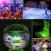 Cypin Unterwasser Licht,RGB Multi Farbwechsel Wasserdichtes LED Licht mit RF-Fernbedienung Poolbeleuchtung für Vase Base Aquarium Party Hochzeit Weihnachten Schwimmbad 4 Stück 4 Pack - BWJOYKV8