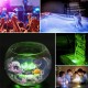 Cypin Unterwasser Licht,RGB Multi Farbwechsel Wasserdichtes LED Licht mit RF-Fernbedienung Poolbeleuchtung für Vase Base Aquarium Party Hochzeit Weihnachten Schwimmbad  4 Stück 4 Pack - BWJOYKV8
