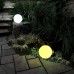 luckything LED Solarkugel Gartenleuchte Kugelleuchte Solar Ball Gartenleuchte Mit 8 Dimmbaren Farben wasserdichte Stimmungslampe Für Garten Hof Teich Pool 85x85x85 MM; Farblicht - BPXXXNW6