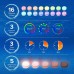 SANSI Unterwasser LED Licht 2er-Pack Teichbeleuchtung Beleuchtungen mit Magneten und Saugnäpfen IP68-Unterwasserteichbeleuchtung 16 Farben RF-Fernbedienung für Pools Brunnen Partys - BQUFEQNW