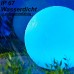 Solarlampen für Außen Wasserdichte Solar Kugelleuchte | Ø 30 40 cm | schwimmfähige Solarleuchte für Teich Pool und Erdboden Solar-Technik kabellose Außenleuchte mit RGB IP67 Ø 40 cm - BXLOT45H