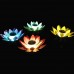 SOLUSTRE Schwimmende Lotus Laterne Solarleuchte Lotus LED Künstliche Lotusblüte Schwimmleuchten Teichleuchte Pool Teich Garten Festival Weihnachten Erntedankfest Dekoration Zufällige Farbe - BUCRR3H4