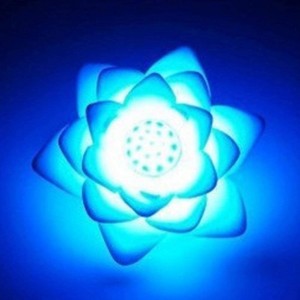 szdc88 Romantisch LED Lotus Blumen Licht mit 7 Verändern Farben Schwimmende Solar Licht LED Nachtlicht Wasser Lilie für Weihnachten Pool und RGB Teich Garten Dekoration 7 Verändern Farbe Free Size - BXBHO3A9