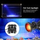 Unterwasserbeleuchtung Unterwasserleuchte Strahler Aquarium Licht Wasserdichtes IP 68 LED Unterwasser Strahler mit Fernbedienung für Wasser Garten Teich Fisch Tankmit 1 Strahler - BJIMNKQB