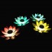 Uonlytech LED Schwimmende Lichter Wasserdichte Lotus Blume LED Wunschlicht Lotus Teich Lichter für Pool Garten 1Pcs Gradienten Rampe - BHZTEMQQ