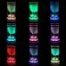 Upsky Unterwasser Licht mit Fernbedienung,Multi Farbwechsel Wasserdichte LED Leuchten für Vase Base Aquarium Teich Halloween Party Weihnachten 10 LEDS[Energieklasse A++] - BRFPE3N2