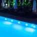 YJYQ Unterwasser Licht Led Unterwasserleuchten Poolbeleuchtung Wasserdichtes Licht mit Fernbedienung IP68 13 LEDs Farbwechsel LED Unterwasser Festival Dekolichter - BWSZP7E4