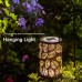 Fdit Solar Außenlaternen Hängelampen Laterne Patio Dekor Metall Hof Kunst Lichter Garten ausgehöhlte Innenhof Lampe - BLRLRHE7