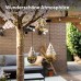 Gadgy Solarlampen Für Außen Hängend | 2 Stück | Orientalische Laterne für Garten und Balkon | Hängende LED Solarleuchten | Metall Solar Gartendeko - BGCAIV96