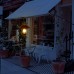 Hängende Solarlaternen für den Außenbereich wasserdicht – Metall-Vintage-Laterne mit Griff Solarlampe Außenlaternen solarbetrieben Terrasse Bauernhaus-Dekorationen - BLDXBHM3