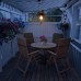 Hängende Solarlaternen für den Außenbereich wasserdicht – Metall-Vintage-Laterne mit Griff Solarlampe Außenlaternen solarbetrieben Terrasse Bauernhaus-Dekorationen - BLDXBHM3