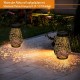 JOYCREATOR LED Solarlaterne für außen Garten Deko Metall Solar laterne für Außen mit IP65 Wasserdicht Hängend Solarlampe Garten Balkon Terasse Geschenk Schwarz - BOIKCNAM