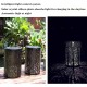 Solarprojektionslampe Led-Hohllaternen Schmiedeeiserne Hängelaternen für Gartenornamente Metall-Solarleuchten für den Außenbereich zur Dekoration Garten Garten-Außenlaternen - BIXFE3D1