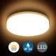 B.K.Licht LED Deckenleuchte LED Lampe Badezimmer Lampe spritzwassergeschützte Deckenlampe mit IP54 Schutz und 3.000K 22cm Ø - BHGNY9B9