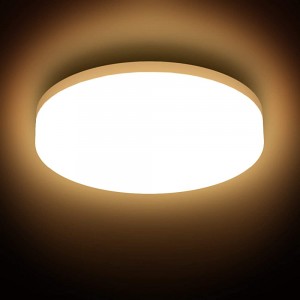 B.K.Licht LED Deckenleuchte LED Lampe Badezimmer Lampe spritzwassergeschützte Deckenlampe mit IP54 Schutz und 3.000K 22cm Ø - BHGNY9B9