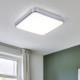 EGLO LED Badezimmer-Deckenlampe Manilva 1 1 flammige Deckenleuchte Material: Stahl und Kunststoff Farbe: Chrom weiß - BKUDO4KK