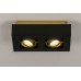 Lumidora 74135 Schwarze moderne Deckenleuchte mit goldfarbenen Details ausgestattet mit verstellbaren Spots für austauschbare LED geeignet. - BDSUIKA2