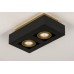 Lumidora 74135 Schwarze moderne Deckenleuchte mit goldfarbenen Details ausgestattet mit verstellbaren Spots für austauschbare LED geeignet. - BDSUIKA2