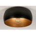 Lumidora 74199 Große elegante Deckenleuchte in Schwarz und Gold für LED geeignet - BLEPW85E