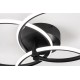 Lumidora 74605 Schwarze runde Deckenleuchte mit eingebauter LED und dimmbar über einen Schalter - BCERWA12