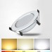 NIKUV Ultra dünn Aluminium poliert LED Downlight Ultra-dünn eingebettete Panel Licht 3-18W dreifarbige optionale Badezimmer Wohnzimmer Schlafzimmer Dekorative Deckenleuchte einfache Hausbeleuchtung Ze - BAOFX8KV