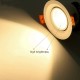 NIKUV Ultra dünn LED Embedded hochwertiges Downlight Cafe Restaurant Badezimmer Küche Dekoration Beleuchtung Einfache Installation Color : White Light Größe : 3W - BZUHCQHJ