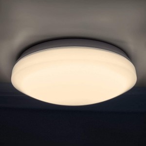 Paco Home LED Lampe LED Deckenleuchte Badezimmer Lampe Wand Deckenlampe Bad Deckenlampe Küche Deckenlampe LED IP44 Wasserfest 1350lm 14W Leuchtmittel: 3000K Warmweiß 1300Lumen Farbe: Weiß - BCCDQ33D
