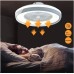 ZCYOU 80W Modern LED Deckenlicht Dimmbare Deckenlichter Kronleuchter Schlafzimmer Wohnzimmer Unsichtbares Lichtventilator Deckenventilator Mit Leichten und Stillen Fernbedienungsventilatoren - BZDGF6AW