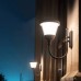JISHUBO E27-Lichtquelle Wandlaterne einfache Aluminium-Lampen-Wandleuchten PC-Lampenschirm wasserdichte Hof-Wandlampe Wandleuchten Villa-Veranda-Wand-Wandleuchten - BUCMUBE8