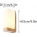 JISHUBO Hardware-Gummiholz-Wandlampe im japanischen Stil Lampenschirm aus weißem Glas Balkon-Schlafzimmer-Studienwand-Wandleuchten Wandleuchten Wandleuchte mit E27-Schraube - BIGTQ63M