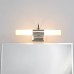 Lindby Wandleuchte Wandlampe Bad 'Devran' spritzwassergeschützt Modern in Chrom aus Metall u.a. für Badezimmer 2 flammig G9 Wandleuchten Spiegelleuchte Badezimmer Wandbeleuchtung - BWKSU3MM