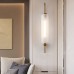 PAZWAHF 70 cm 27,5 Nachttisch-Wandleuchte für Schlafzimmer Metall-Wandleuchten mit Glasschirm Wandleuchten für Flure im Innenbereich mit E27-Glühlampe - BXKXYAD4