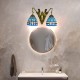 PAZWAHF Meerjungfrau-Wandleuchte Wandleuchten mit Buntglasschirm Retro-Wandlampen Wandleuchten für Wohnzimmer Treppe Schlafzimmer E27 - BKSIJE3H