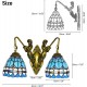 PAZWAHF Meerjungfrau-Wandleuchte Wandleuchten mit Buntglasschirm Retro-Wandlampen Wandleuchten für Wohnzimmer Treppe Schlafzimmer E27 - BKSIJE3H