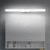 Spiegelleuchte Moderne Schminkleuchte Aluminium Acryl Badezimmerspiegel Frontleuchte Badezimmer Schminkspiegel Wandleuchte Spiegel Badezimmerleuchten Nachttischlampe Silber 50cm Warmweißes Licht - BQLUHK7K