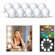 LEDGLE LED Spiegelleuchte Hollywood Stil Schminktisch Spiegel Lichter Set für Kosmetikspiegel 10 LED Lampen für Schminklicht Spiegellampe Make-up - BWNIY2B9