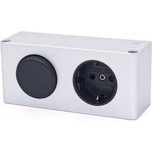 Yu Yang Steckdosen-Box 14-2 KS mit Schalter TÜV geprüft Energiebox Steckdose Spiegelschrank Kombi-Box für dem Möbeleinbau DE - BBMTXD48