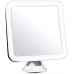 Auraglow Kabelloses Beleuchtetes 10X Vergrößerungs Rasier-Make-up-Schönheit-Badezimmer-Spiegel mit LED-Licht & Verriegelbaren Saugnapf - BXCWY779