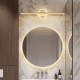 LED-Spiegelfrontleuchten modernes Badezimmer-Schminklicht Waschraum-Schminkspiegelleuchten goldfarbenes Metall-Badezimmer-Wandleuchte Leuchte warmweiß 3000 K [Energieklasse A+] - BMCVVB82