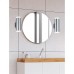 TRIO Beleuchtung LED Badezimmer Wandleuchte 2er Set in Silber Chrom Höhe 8,3cm Spiegelleuchte seitlich - BCJLTEBK