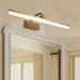 Waqihreu Retro-Badezimmerspiegel-Frontleuchte Bronze-LED-Spiegelleuchten mit drehbarem 180 ° -Lampenkopf 3000 K Vintage-Metall-Spiegelschrankleuchten für Hotelrestaurant-Bildlicht-Badspiegellampe - BRDILV32