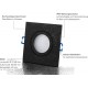 lambado® LED Spots für Badezimmer IP44 in Schwarz Moderne Deckenstrahler Einbaustrahler für Außen inkl. 230V 5W GU10 Strahler warmweiß Hell & Sparsam - BIPJWB88