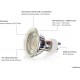 lambado® Premium LED Spot IP44 Chrom Hell & Sparsam inkl. 230V 5W GU10 Strahler neutralweiß Moderne Beleuchtung durch zeitlose Bad-Einbaustrahler Deckenstrahler für Außen - BQJCN2AJ