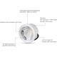 lambado® Premium LED Spot IP44 Flach Edelstahl gebürstet Hell & Sparsam inkl. 230V 5W Strahler warmweiß dimmbar Moderne Beleuchtung durch zeitlose Bad-Einbaustrahler Deckenstrahler für Außen - BQMDV62M