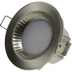 LED Einbauleuchte Einbauspot neutralweiß 85x40mm 5W 500lm Edelstahl gebürstet IP54 für Feuchträume geeignet - BOHRBJ96