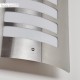Außenwandleuchte Maleny Außenleuchte aus Metall Kunststoff in gebürstetem Edelstahl Weiß moderne Wandlampe für Terrasse Eingangsbereich 1 x E27 max. 40 Watt IP44 - BVNYTA4J