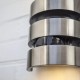 Sensorlampe Aussenleuchte Aussenlampe mit Sensor LED Außenwandleuchte aus mit Bewegungsmelder MAYA IP44 Edelstahl Hauseingang Balkon | 2-flammig - BKCXZEN4
